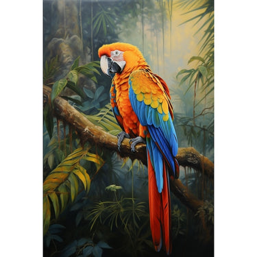Canvas of a Parrot